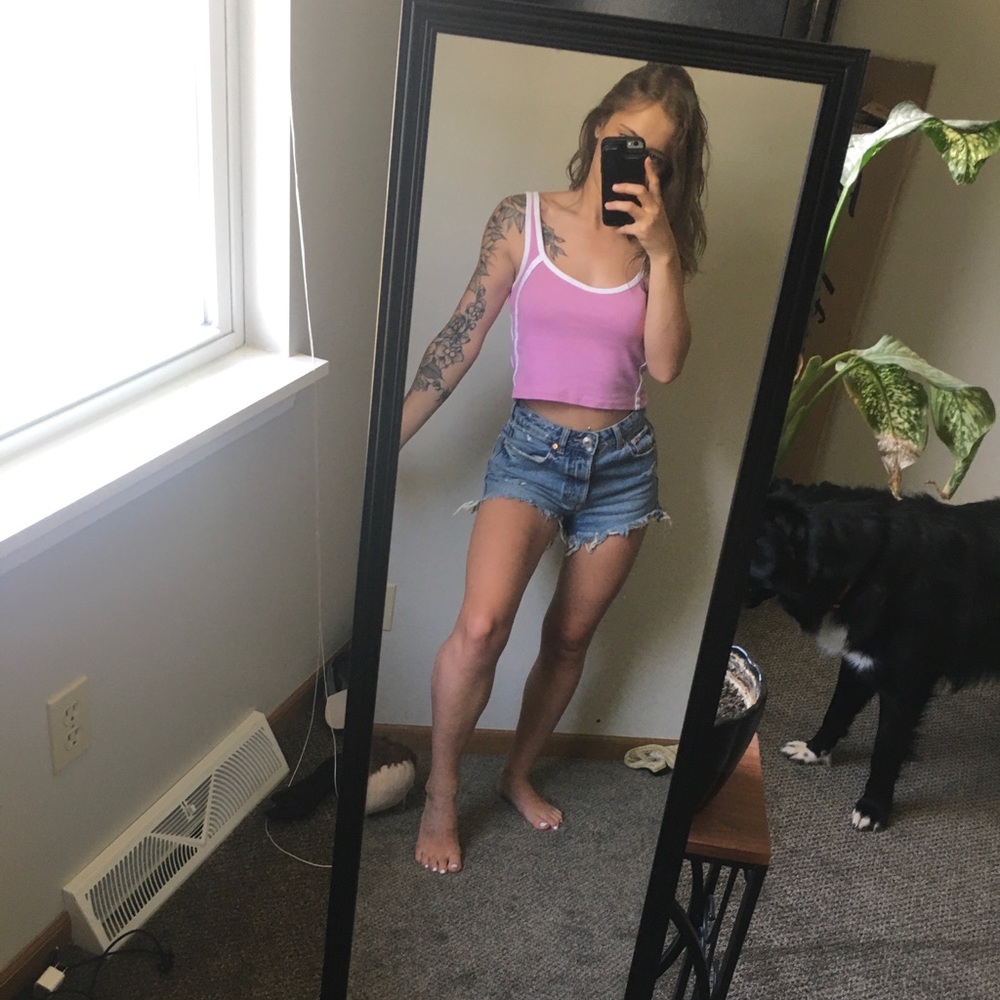 LOWEST RARE brandy crop top